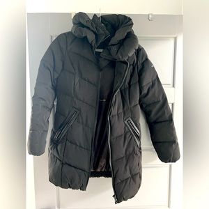 Calvin Klein Black Puffer Coat XS